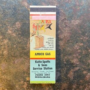 Vintage AMOCO Gas Matchbook Covers- Lot of Six Advertisement Memorabilia